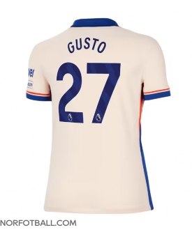 Billige Fotballdrakt Chelsea Malo Gusto #27 Replika Bortedrakt Dame 2024-25 Kortermet